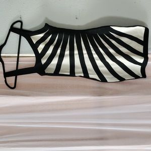 Black & White Knit Dress